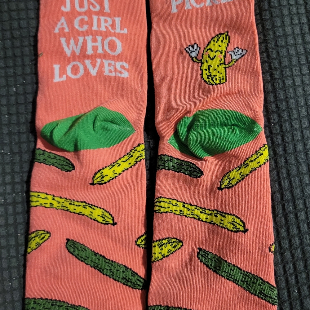 Fun Pickle Themed Socks
